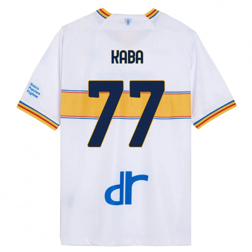 Danxen Kvinnor Mohamed Kaba #77 Vit Gul Bortatröja Matchtröjor 2025/26 Tröjor T-Tröja