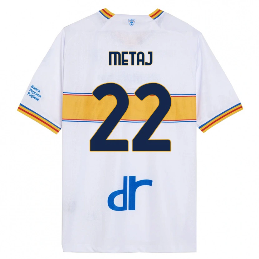 Danxen Kvinnor Dejvi Metaj #22 Vit Gul Bortatröja Matchtröjor 2025/26 Tröjor T-Tröja