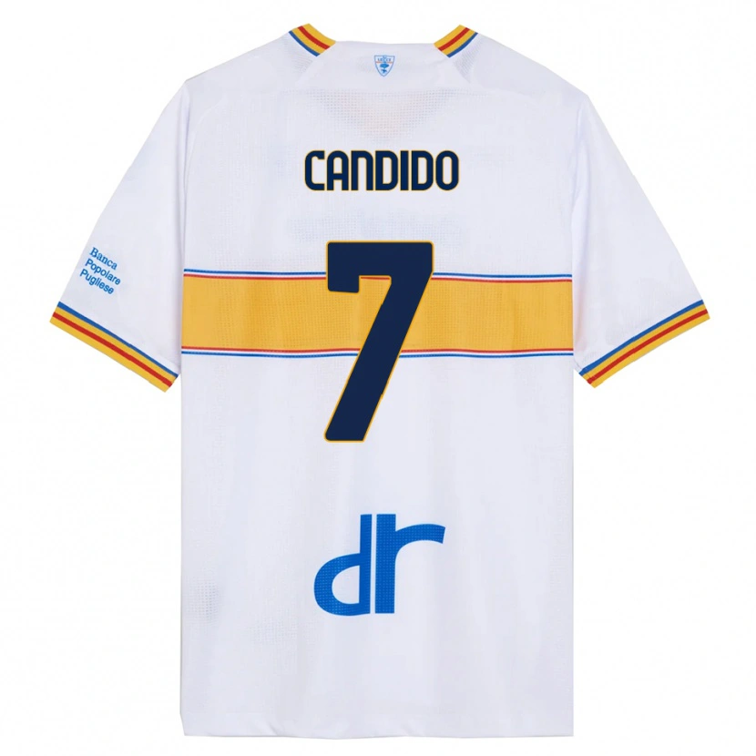 Danxen Kvinnor Filippo Candido #7 Vit Gul Bortatröja Matchtröjor 2025/26 Tröjor T-Tröja