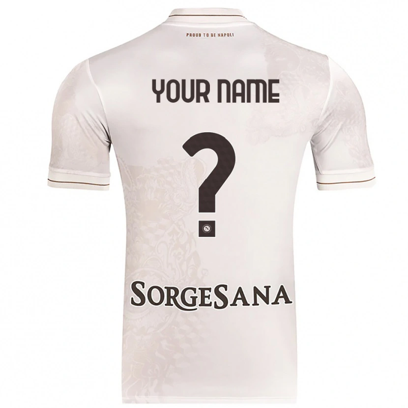 Danxen Kvinnor Ditt Namn #0 Champagne Brun Bortatröja Matchtröjor 2025/26 Tröjor T-Tröja