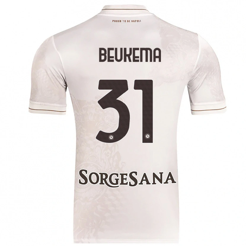 Danxen Kvinnor Sam Beukema #31 Champagne Brun Bortatröja Matchtröjor 2025/26 Tröjor T-Tröja