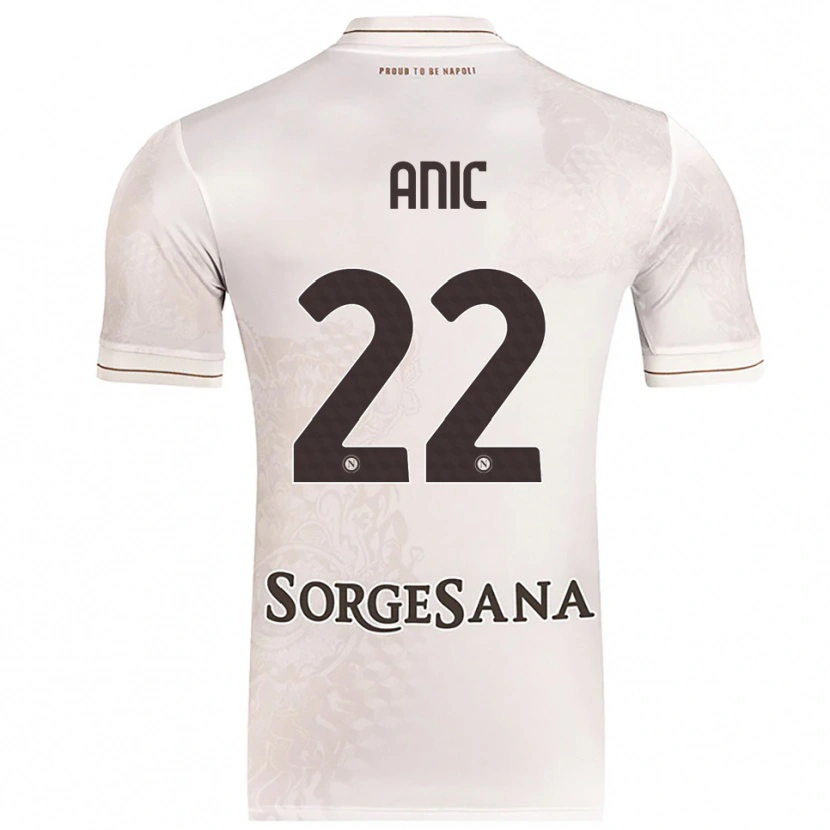 Danxen Kvinnor Ivan Anic #22 Champagne Brun Bortatröja Matchtröjor 2025/26 Tröjor T-Tröja