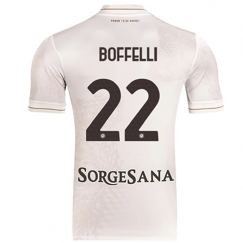 Danxen Kvinnor Valerio Boffelli #22 Champagne Brun Bortatröja Matchtröjor 2025/26 Tröjor T-Tröja