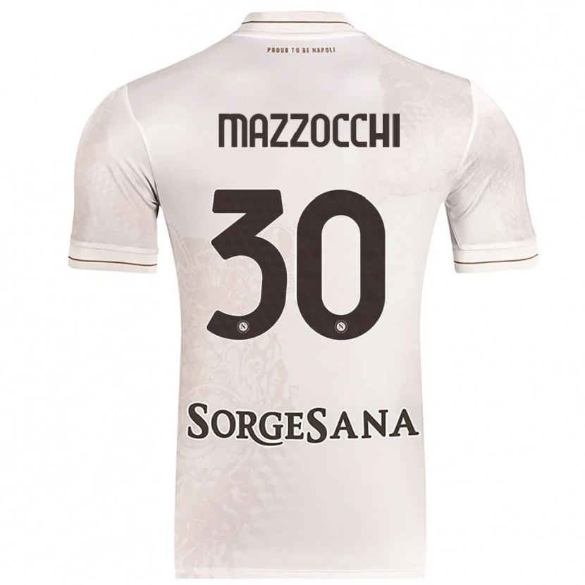 Danxen Kvinnor Pasquale Mazzocchi #30 Champagne Brun Bortatröja Matchtröjor 2025/26 Tröjor T-Tröja