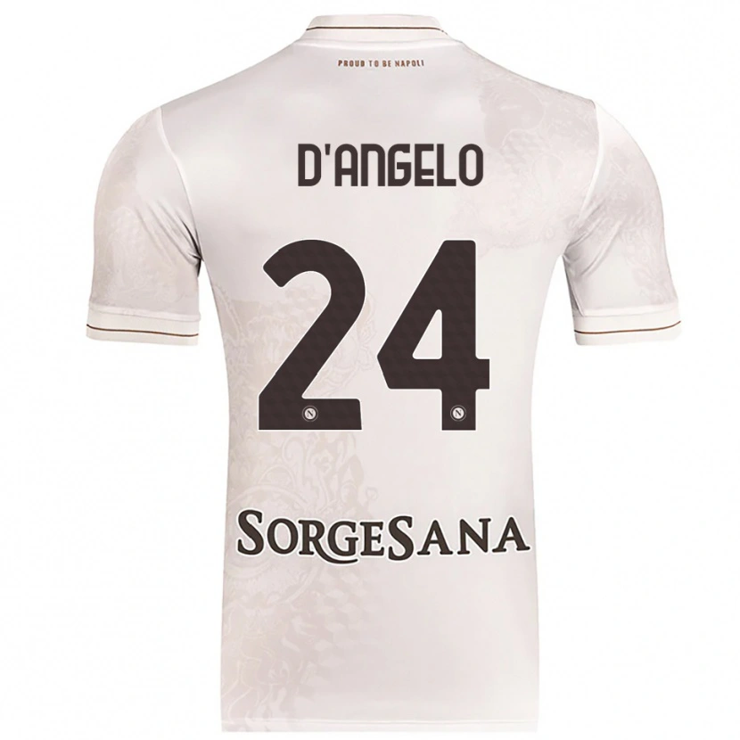 Danxen Kvinnor Alessia D'angelo #24 Champagne Brun Bortatröja Matchtröjor 2025/26 Tröjor T-Tröja