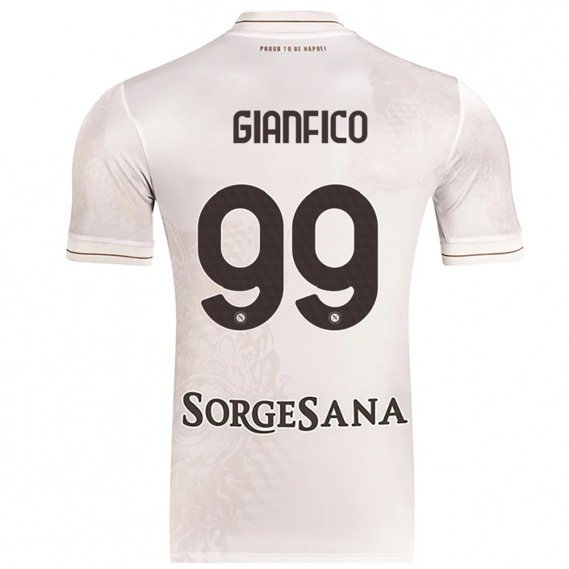Danxen Kvinnor Maria Morena Gianfico #99 Champagne Brun Bortatröja Matchtröjor 2025/26 Tröjor T-Tröja
