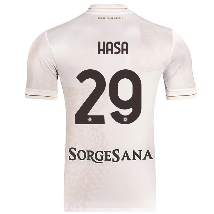 Danxen Kvinnor Luis Hasa #29 Champagne Brun Bortatröja Matchtröjor 2025/26 Tröjor T-Tröja