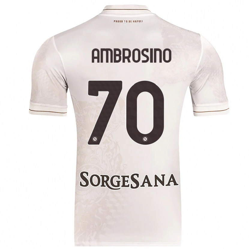 Danxen Kvinnor Giuseppe Ambrosino #70 Champagne Brun Bortatröja Matchtröjor 2025/26 Tröjor T-Tröja