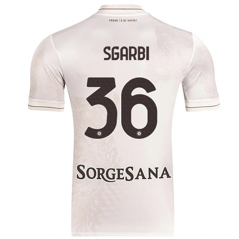 Danxen Kvinnor Lorenzo Sgarbi #36 Champagne Brun Bortatröja Matchtröjor 2025/26 Tröjor T-Tröja