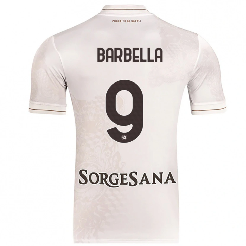 Danxen Kvinnor Michele Barbella #9 Champagne Brun Bortatröja Matchtröjor 2025/26 Tröjor T-Tröja