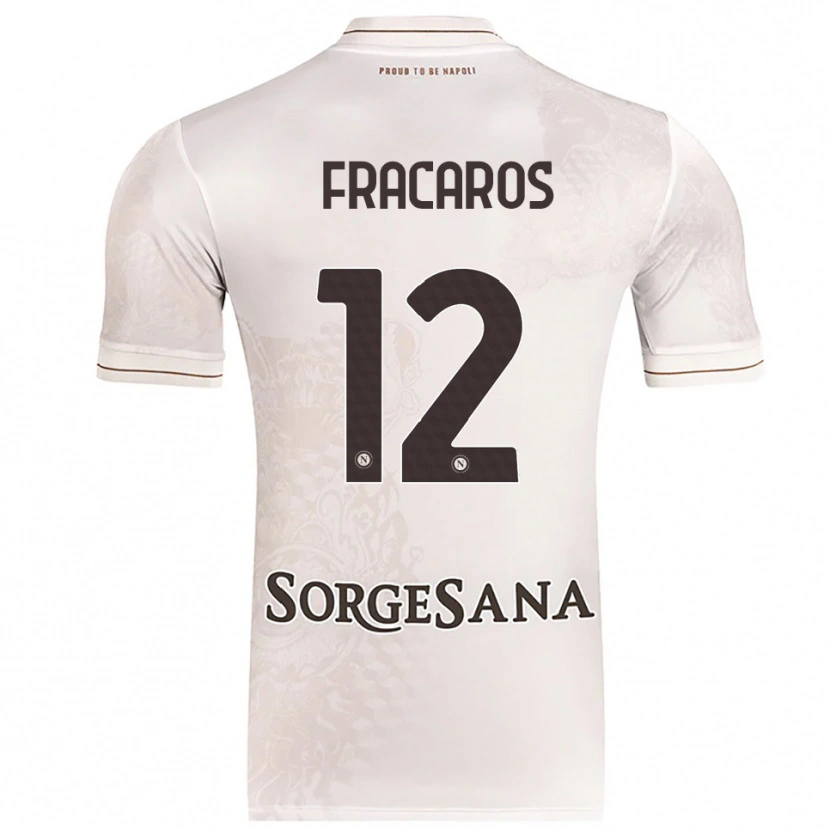 Danxen Kvinnor Caterina Fracaros #12 Champagne Brun Bortatröja Matchtröjor 2025/26 Tröjor T-Tröja