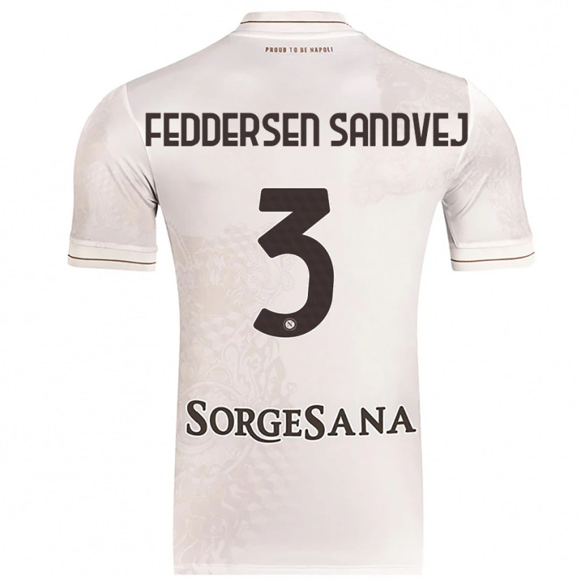 Danxen Kvinnor Cecilie Feddersen Sandvej #3 Champagne Brun Bortatröja Matchtröjor 2025/26 Tröjor T-Tröja