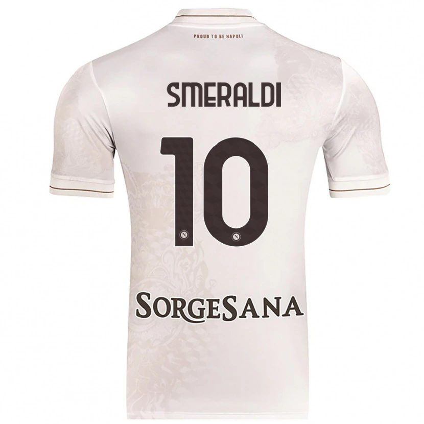 Danxen Kvinnor Andrea Smeraldi #10 Champagne Brun Bortatröja Matchtröjor 2025/26 Tröjor T-Tröja