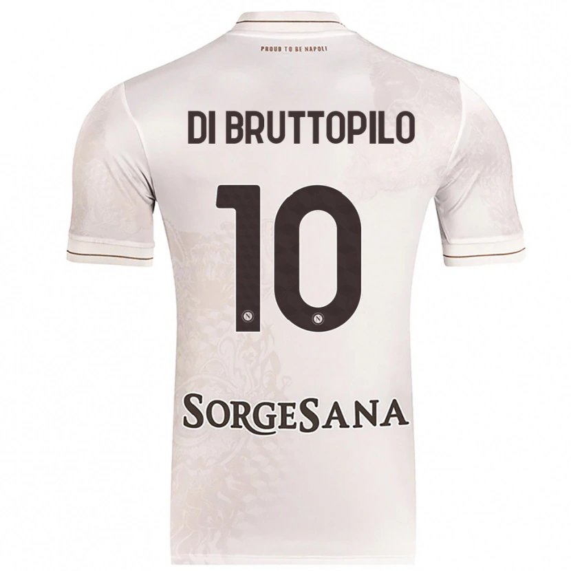 Danxen Kvinnor Giuseppe Ambrosino Di Bruttopilo #10 Champagne Brun Bortatröja Matchtröjor 2025/26 Tröjor T-Tröja