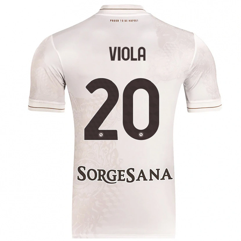 Danxen Kvinnor Nicola Viola #20 Champagne Brun Bortatröja Matchtröjor 2025/26 Tröjor T-Tröja
