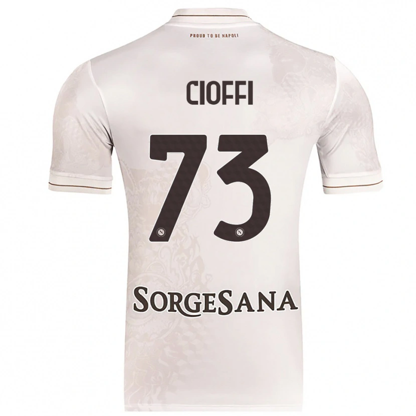 Danxen Kvinnor Antonio Cioffi #73 Champagne Brun Bortatröja Matchtröjor 2025/26 Tröjor T-Tröja