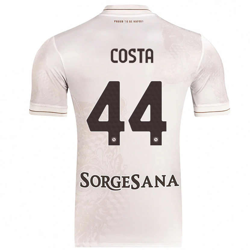 Danxen Kvinnor Filippo Costa #44 Champagne Brun Bortatröja Matchtröjor 2025/26 Tröjor T-Tröja