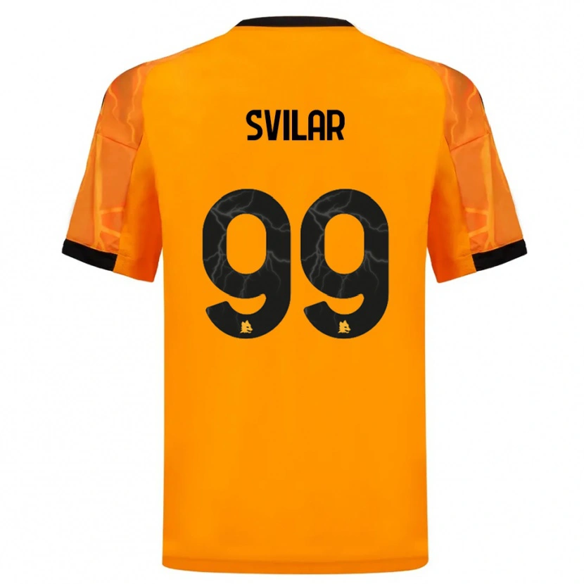 Danxen Kvinnor Mile Svilar #99 Orange Svart Bortatröja Matchtröjor 2025/26 Tröjor T-Tröja