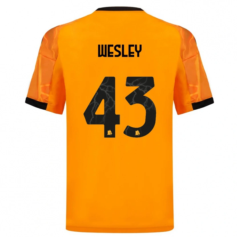 Danxen Kvinnor Wesley #43 Orange Svart Bortatröja Matchtröjor 2025/26 Tröjor T-Tröja