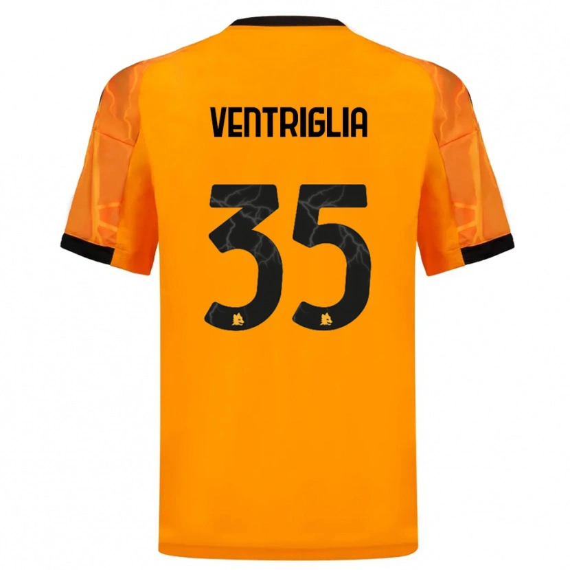 Danxen Kvinnor Rosanna Ventriglia #35 Orange Svart Bortatröja Matchtröjor 2025/26 Tröjor T-Tröja