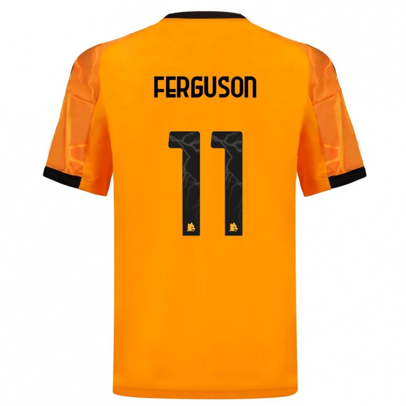 Danxen Kvinnor Evan Ferguson #11 Orange Svart Bortatröja Matchtröjor 2025/26 Tröjor T-Tröja