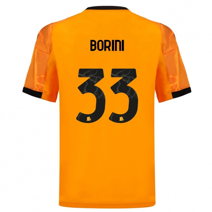 Danxen Kvinnor Joyce Borini #33 Orange Svart Bortatröja Matchtröjor 2025/26 Tröjor T-Tröja
