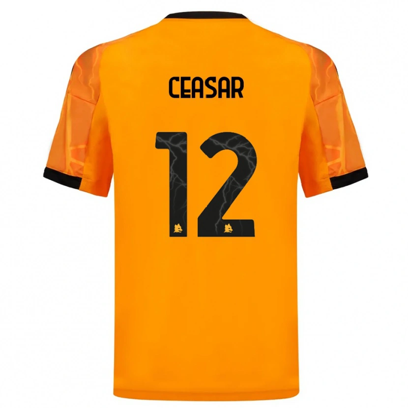 Danxen Kvinnor Camelia Ceasar #12 Orange Svart Bortatröja Matchtröjor 2025/26 Tröjor T-Tröja