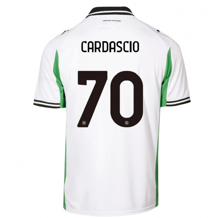 Danxen Kvinnor Alessandro Cardascio #70 Vit Grön Svart Bortatröja Matchtröjor 2025/26 Tröjor T-Tröja