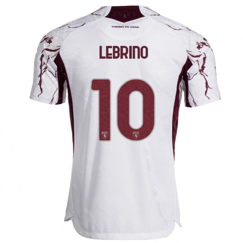 Danxen Kvinnor Danilo Lebrino #10 Vit Vinröd Bortatröja Matchtröjor 2025/26 Tröjor T-Tröja