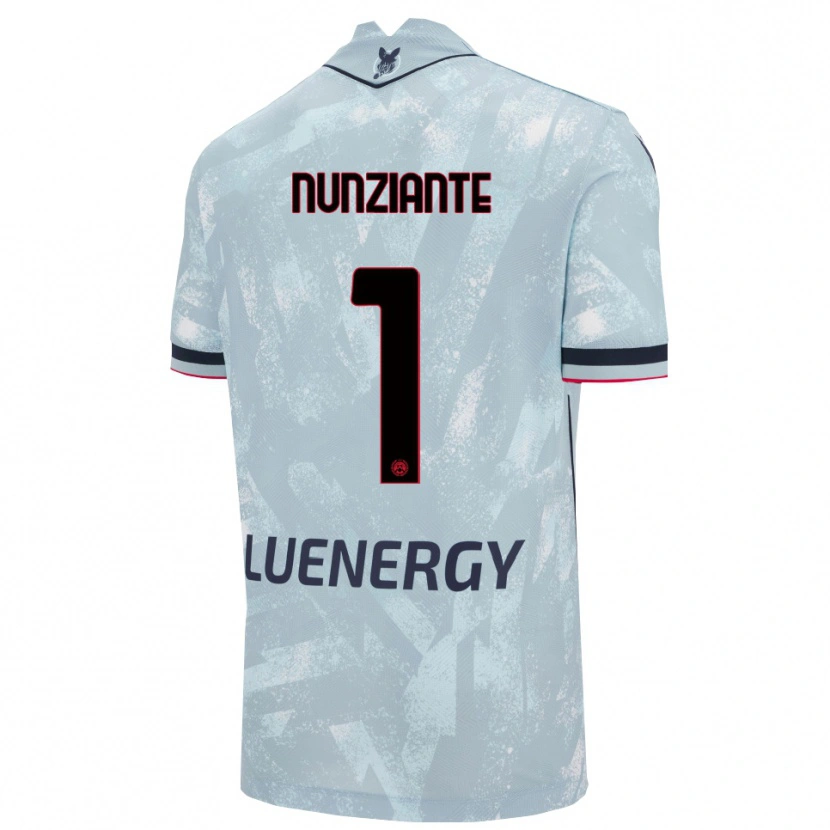 Danxen Kvinnor Alessandro Nunziante #1 Ljusblå Svart Bortatröja Matchtröjor 2025/26 Tröjor T-Tröja