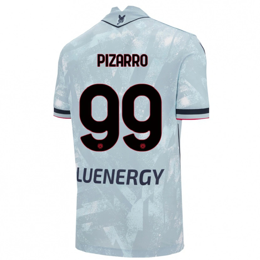 Danxen Kvinnor Damián Pizarro #99 Ljusblå Svart Bortatröja Matchtröjor 2025/26 Tröjor T-Tröja