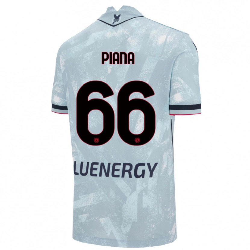 Danxen Kvinnor Edoardo Piana #66 Ljusblå Svart Bortatröja Matchtröjor 2025/26 Tröjor T-Tröja