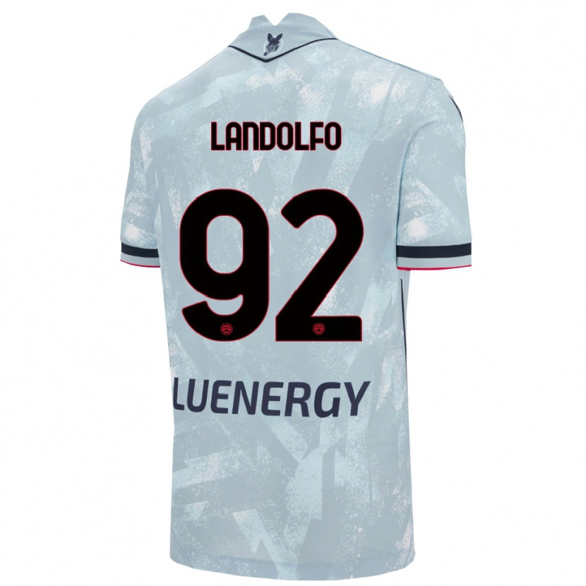 Danxen Kvinnor Tommaso Landolfo #92 Ljusblå Svart Bortatröja Matchtröjor 2025/26 Tröjor T-Tröja