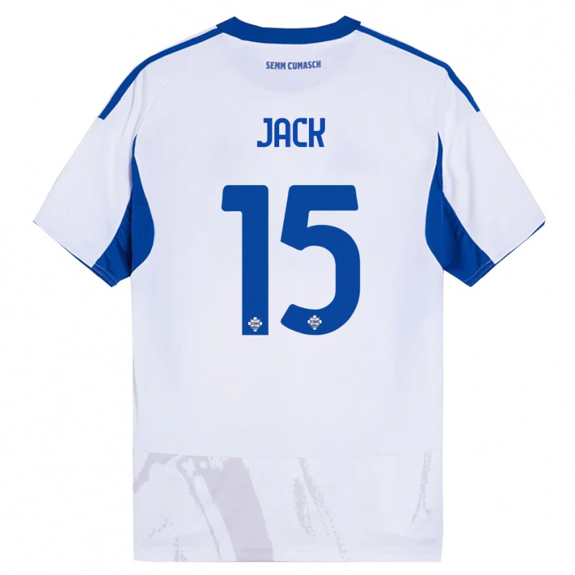 Danxen Kvinnor Fellipe Jack #15 Vit Blå Bortatröja Matchtröjor 2025/26 Tröjor T-Tröja
