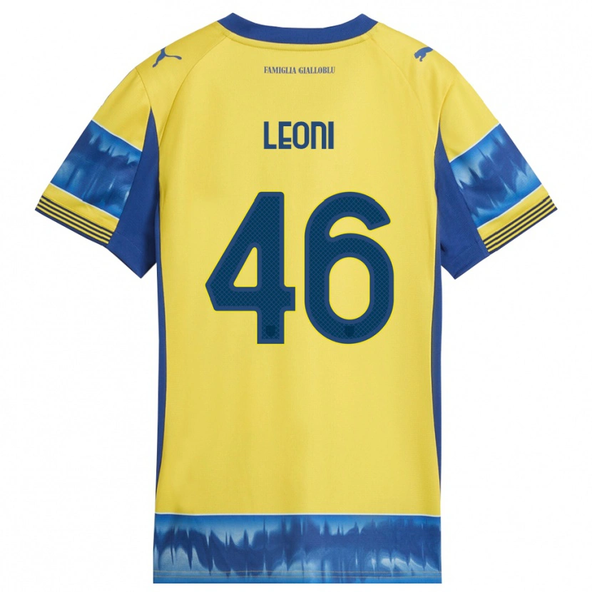 Danxen Kvinnor Giovanni Leoni #46 Gul Blå Bortatröja Matchtröjor 2025/26 Tröjor T-Tröja