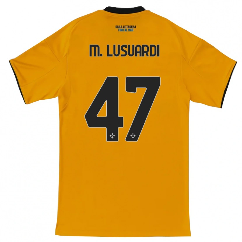 Danxen Kvinnor Mateus Lusuardi #47 Orange Blå Bortatröja Matchtröjor 2025/26 Tröjor T-Tröja