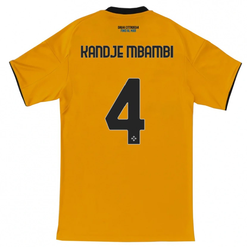 Danxen Kvinnor Jeremy Kandje Mbambi #4 Orange Blå Bortatröja Matchtröjor 2025/26 Tröjor T-Tröja