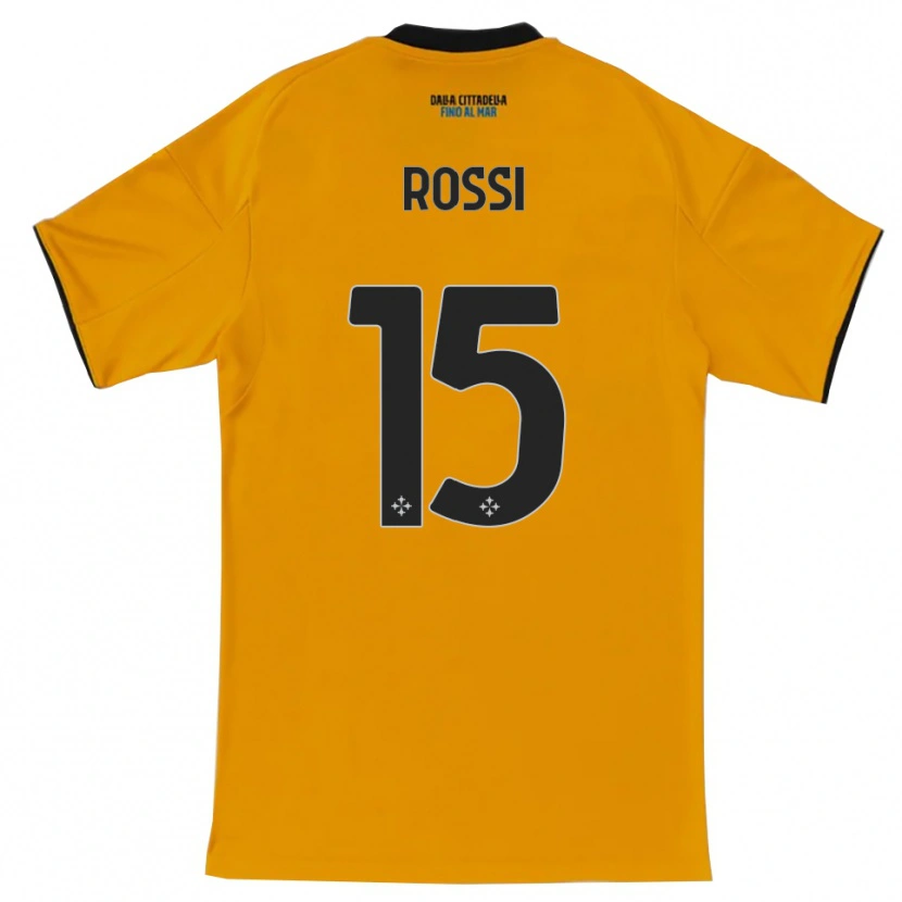 Danxen Kvinnor Jacopo Rossi #15 Orange Blå Bortatröja Matchtröjor 2025/26 Tröjor T-Tröja