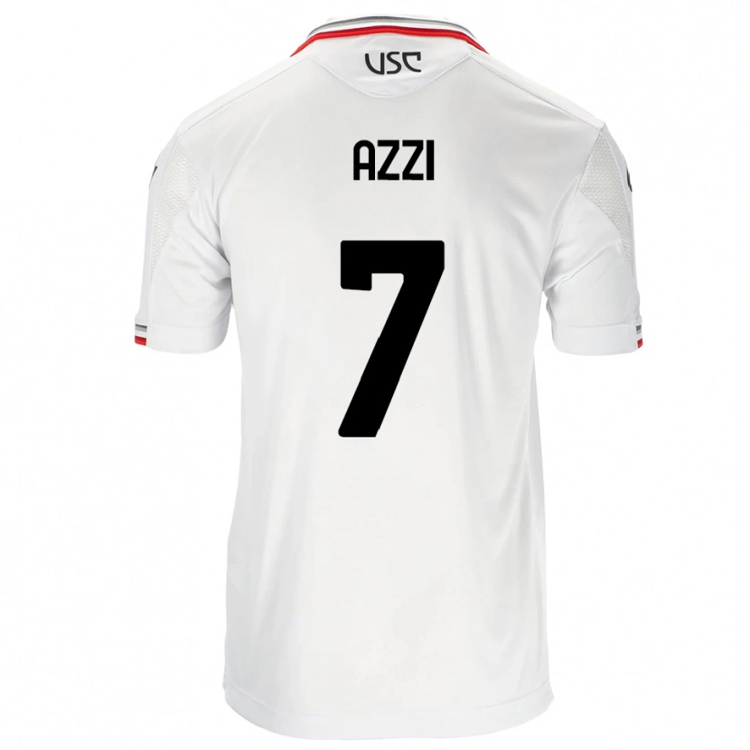 Danxen Kvinnor Paulo Azzi #7 Vit Röd Bortatröja Matchtröjor 2025/26 Tröjor T-Tröja