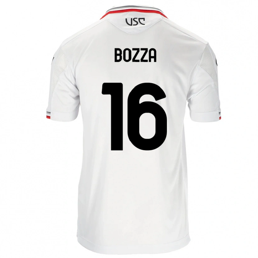 Danxen Kvinnor Mattia Bozza #16 Vit Röd Bortatröja Matchtröjor 2025/26 Tröjor T-Tröja