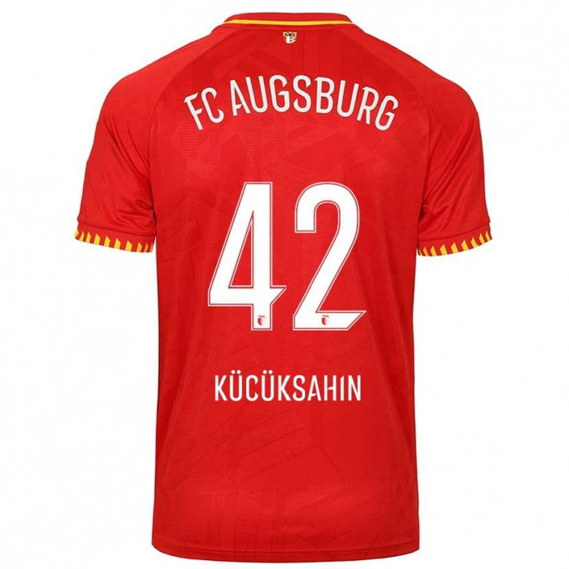 Danxen Kvinnor Mahmut Kücüksahin #42 Röd Gul Bortatröja Matchtröjor 2025/26 Tröjor T-Tröja