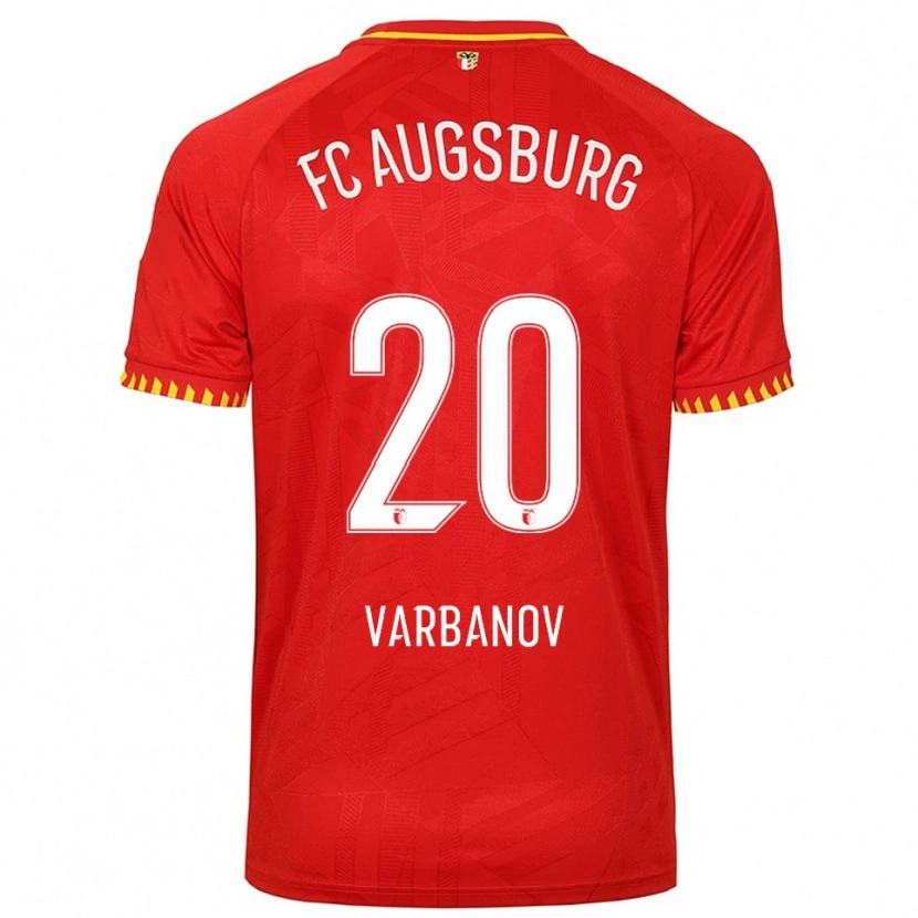 Danxen Kvinnor Svetoslav Varbanov #20 Röd Gul Bortatröja Matchtröjor 2025/26 Tröjor T-Tröja