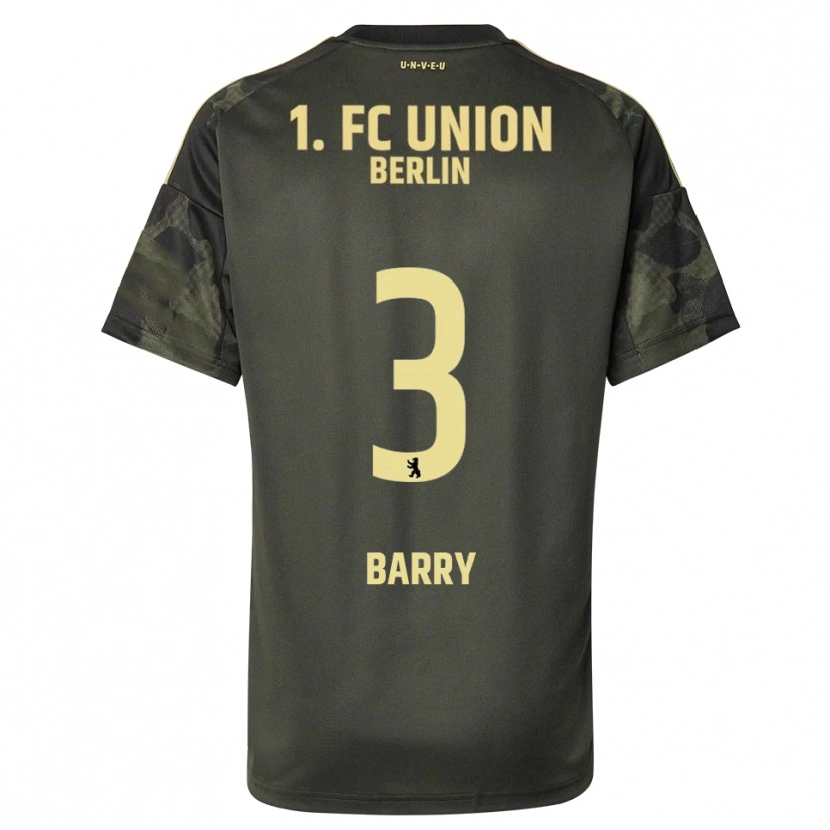 Danxen Kvinnor Sadou Barry #3 Mörkgrön Svart Bortatröja Matchtröjor 2025/26 Tröjor T-Tröja