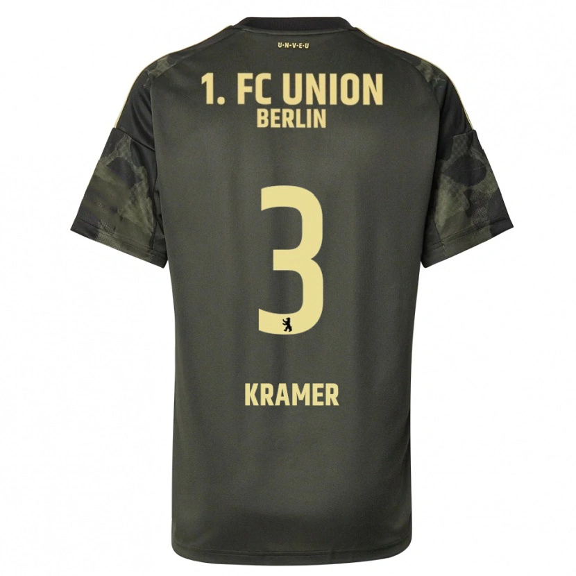 Danxen Kvinnor Carlos Kramer #3 Mörkgrön Svart Bortatröja Matchtröjor 2025/26 Tröjor T-Tröja