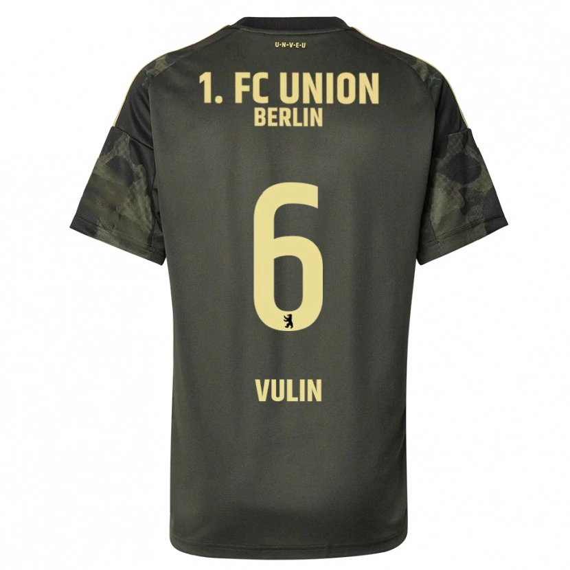 Danxen Kvinnor Luka Vulin #6 Mörkgrön Svart Bortatröja Matchtröjor 2025/26 Tröjor T-Tröja