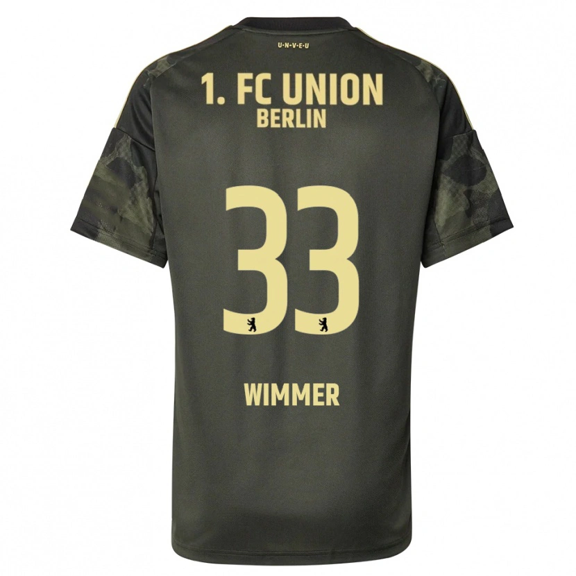 Danxen Kvinnor Pauline Wimmer #33 Mörkgrön Svart Bortatröja Matchtröjor 2025/26 Tröjor T-Tröja