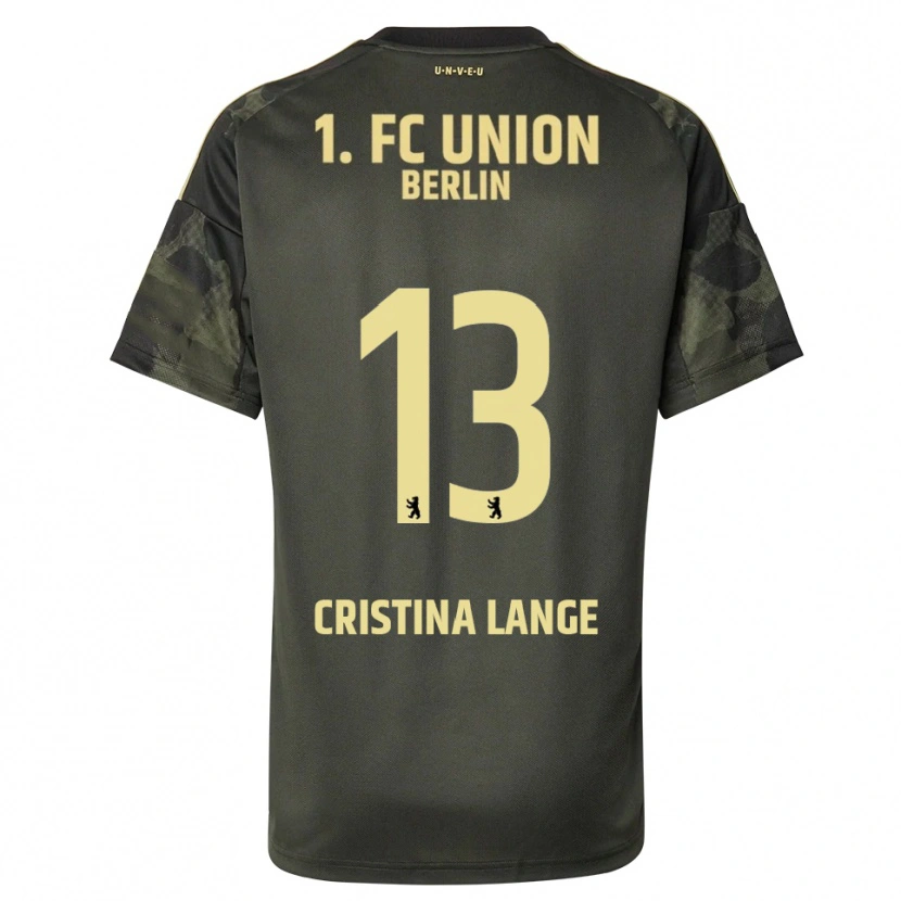Danxen Kvinnor Maria Cristina Lange #13 Mörkgrön Svart Bortatröja Matchtröjor 2025/26 Tröjor T-Tröja