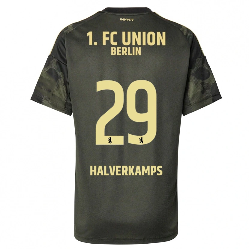Danxen Kvinnor Antonia Halverkamps #29 Mörkgrön Svart Bortatröja Matchtröjor 2025/26 Tröjor T-Tröja