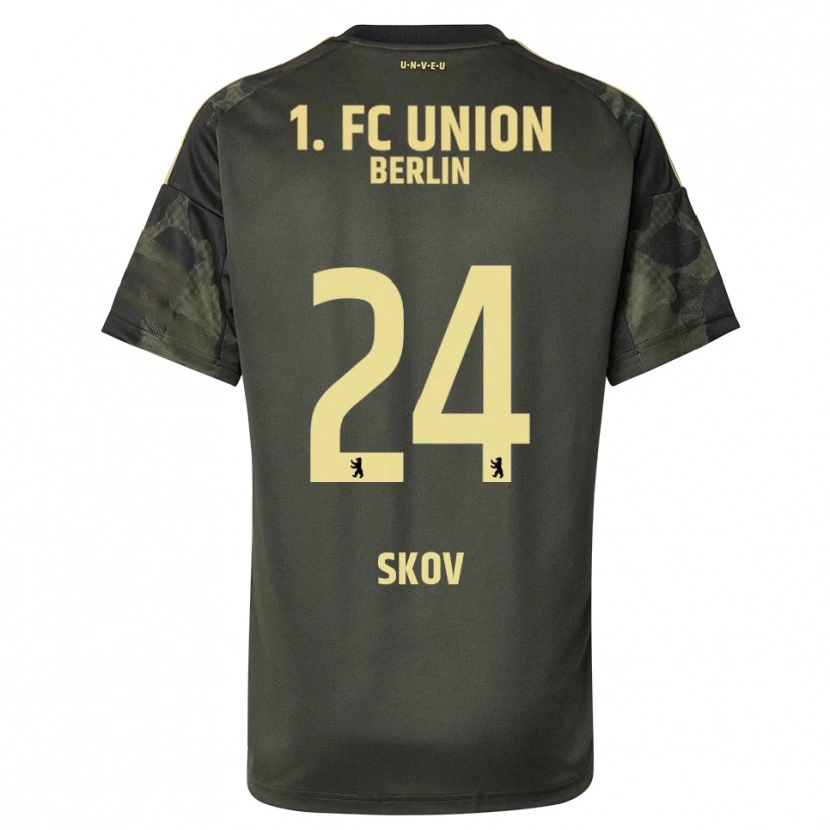 Danxen Kvinnor Robert Skov #24 Mörkgrön Svart Bortatröja Matchtröjor 2025/26 Tröjor T-Tröja
