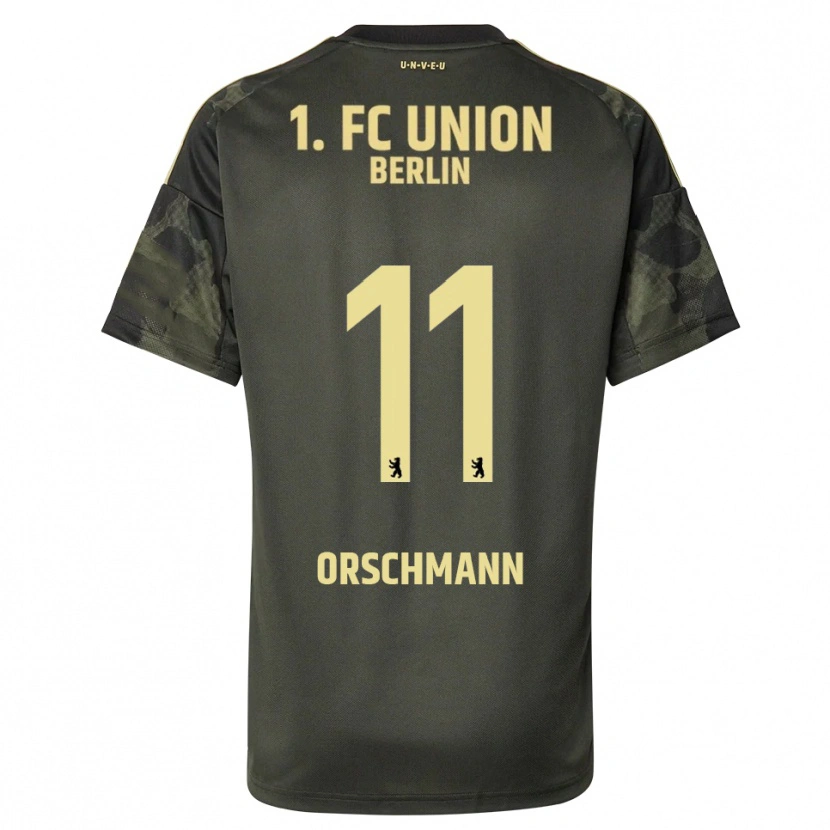 Danxen Kvinnor Dina Orschmann #11 Mörkgrön Svart Bortatröja Matchtröjor 2025/26 Tröjor T-Tröja